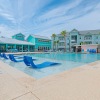 Pool with Apartments in Background